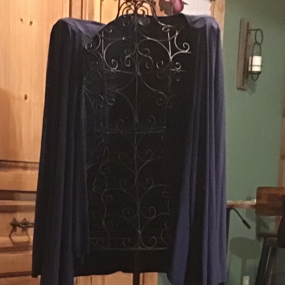 Slate Blue Velvety Swag - Picture 3 of 4